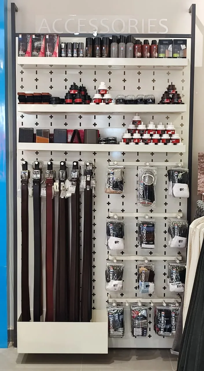 Red Chief retail project - Accessories wall